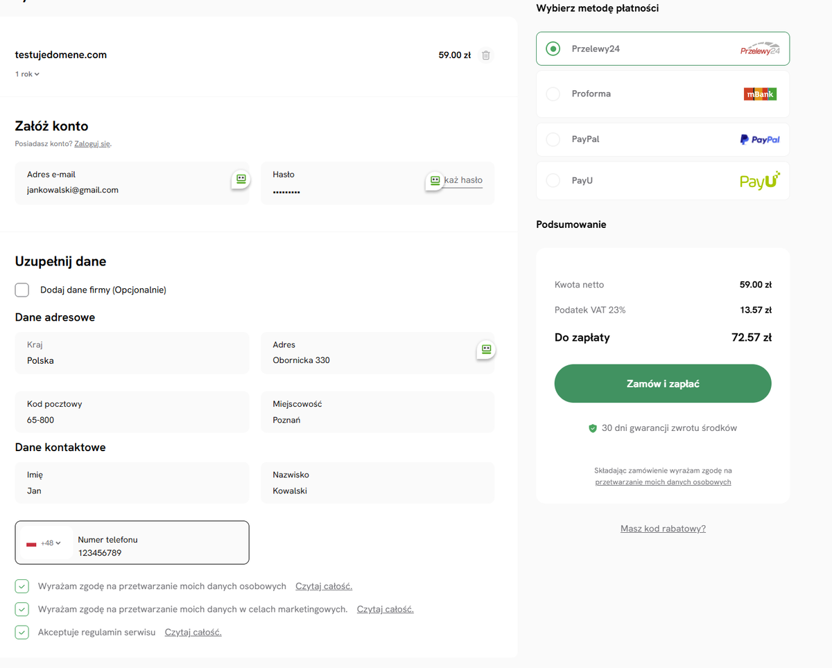 Uzupełnianie danych