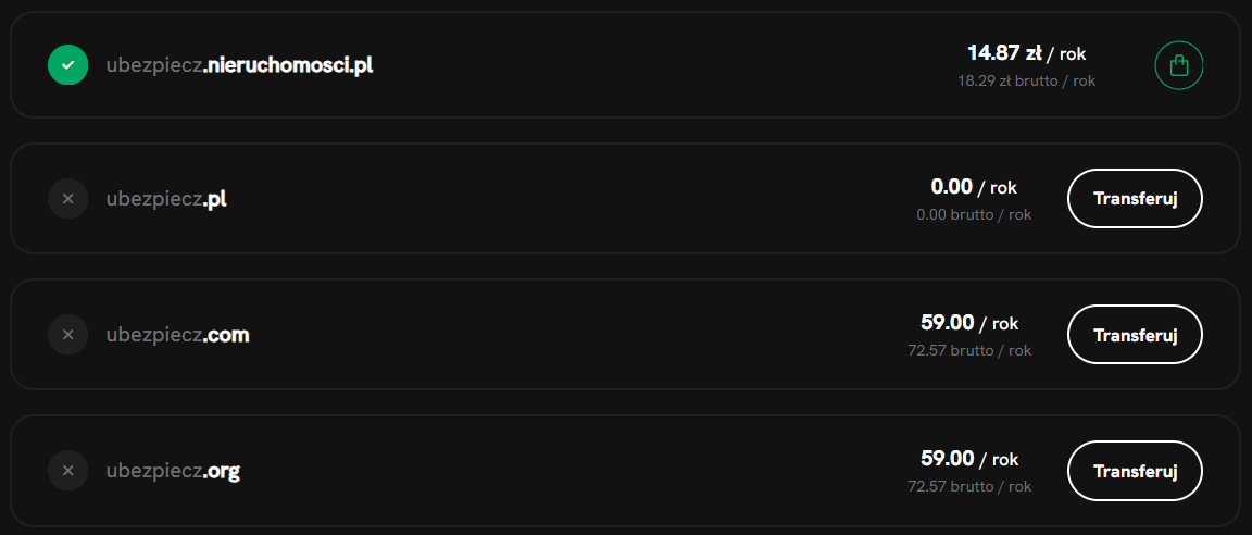 Domeny funkcjonalne - tania rejestracja domeny internetowej