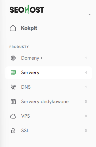 Panel Klienta SEOHOST.pl 