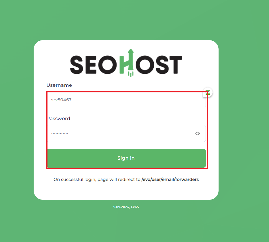 Logowanie do panelu DirectAdmin