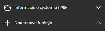 Sekcja Dodatkowe funkcje w menu panelu DirectAdmin SEOHOST
